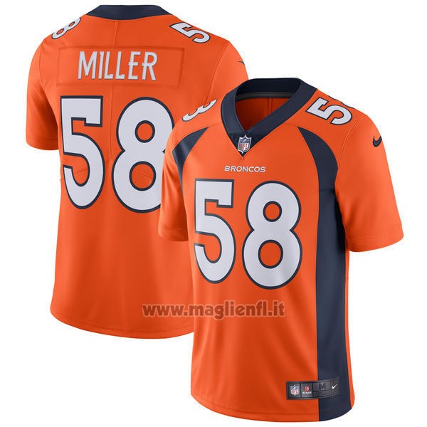 Maglia NFL Limited Bambino Denver Broncos 58 Miller Arancione
